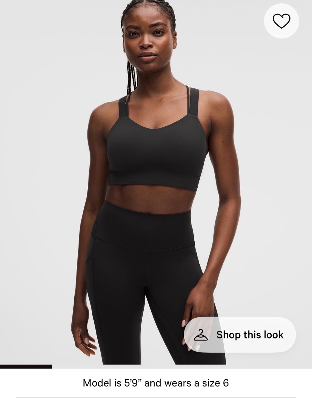 Lululemon ‘like a cloud’ longline Sports Bra